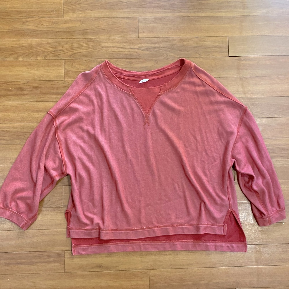 Free People Movement oversized top size small